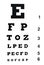 Eye exam chart