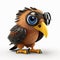 Eye Exam Eagle, keen-eyed creature who helps pediatricians examine children's eyes for vision problems or other