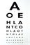 Eye examination - Snellen chart