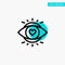 Eye, Eyes, Education, Light turquoise highlight circle point Vector icon