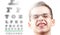 Eye eyesight ophthalmology test and vision health,  medicine doctor