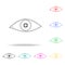 eye with farsightedness problems ico. Elements of medicine and pharmacy multi colored icons. Premium quality graphic design icon.