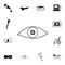 eye with farsightedness problems icon. Detailed set of medicine icons. Premium quality graphic design sign. One of the collection