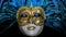 Eye flu strain Coronavirus 2019-nCov novel coronavirus concept Venetian face masks carnival Venice