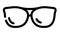 eye glasses line icon animation