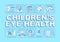 Eye health of children word concepts banner