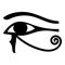 Eye of Horus icon cartoon