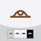 Eye or Horus logo. - vector