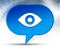 Eye icon blue bubble background