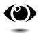 eye icon symbol vector illustrations color blue web