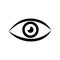 Eye icon, vision sign â€“ vector