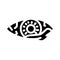 eye infection ophthalmology glyph icon vector illustration