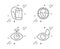 Eye laser, Face detect and Face biometrics icons set. Eye drops sign. Vector