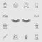 eye lashes icon. Detailed set of life style icons. Premium quality graphic design. One of the collection icons for websites, web d