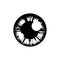 Eye Lens Iris and Pupil Icon, Human Eye Pictogram, Eyeball Sign, Iris Symbol, Optic Pupil