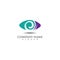 Eye Logo vision abstract simple design vector template