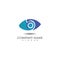 Eye Logo vision abstract simple design vector template