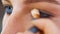 Eye makeup closeup