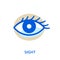 Eye. Organ of sense. Sight, vision icon.