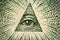 Eye of Providence US 1 bill. Macro