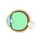 The eye is the structure of the eyeball. Isolate on a white background. Vector stock illustration eps10.