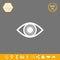 Eye symbol icon with iris . Graphic elements for your design