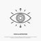 Eye, Symbol, Secret Society, Member,  Line Icon Vector