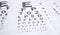 Eye test chart. Medical eye diagnostic