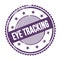 EYE TRACKING text written on purple indigo grungy round stamp