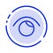 Eye, View, Watch, Twitter Blue Dotted Line Line Icon