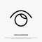 Eye, View, Watch, Twitter Line Icon Vector