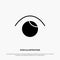 Eye, View, Watch, Twitter solid Glyph Icon vector