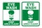 Eye Wash Keep Area Clear Sign Isolate On White Background,Vector Illustration