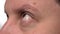Eyeball of a young man close up