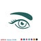 Eyebrow icon. Logo beauty salon. Care for eyebrows