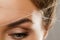 Eyebrow threading - epilation procedure for brow shape correction