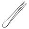 Eyebrow tweezers icon, outline style