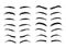 Eyebrows shapes vector set