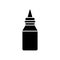 Eyedrop icon, full black. Vector illustration, suitable for content design