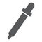 Eyedropper glyph icon, tools and design, pipette