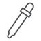 Eyedropper line icon, tools and design, pipette