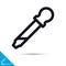 Eyedropper tool UI symbol vector line icon