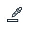 eyedropper vector icon. eyedropper editable stroke. eyedropper linear symbol for use on web and mobile apps, logo, print media.