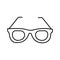 Eyeglass  Vector icon which can easily modify or edit