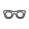 Eyeglass Vector icon which can easily modify or edit