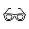 Eyeglass  Vector icon which can easily modify or edit