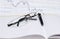 Eyeglasses and fountain pen