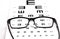 Eyeglasses and optometrist chart