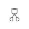Eyelash curler outline icon