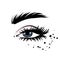 eyeLash extension clipart, Black False lash vector. Mascara eyelashes single logo, long lashes illustration